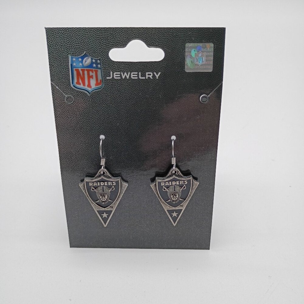 Charm Logo Earrings Triangle Las Vegas Raiders